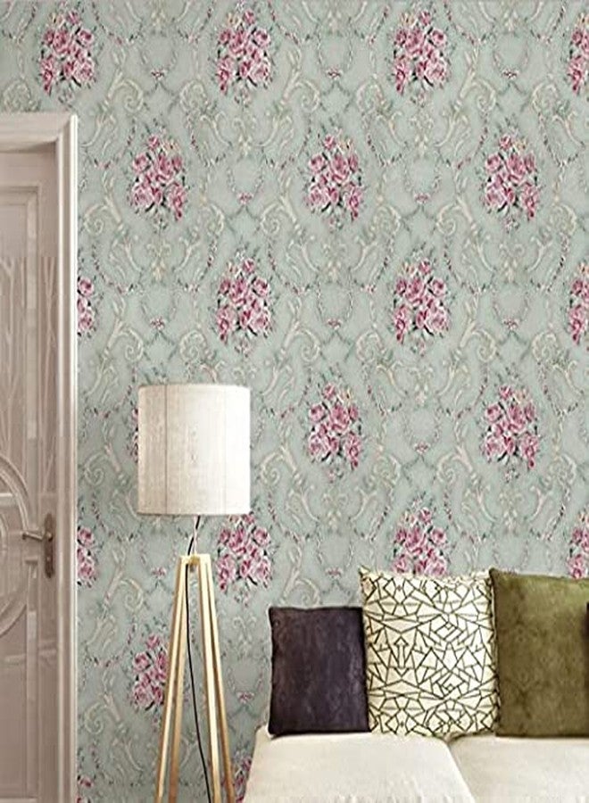 Elton Wall Stickers DIY Wallpaper Luxury Self Adhesive Decals Living Room Bedroom Decoration Furniture Makeover Peony Roses (45 x 500 cm) - Image 2